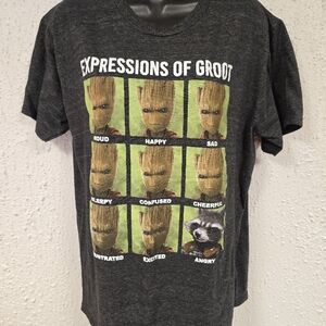 Expressions of Groot Graphic T-Shirt
